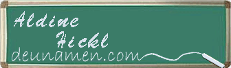 Aldine Hickl Visitenkarte